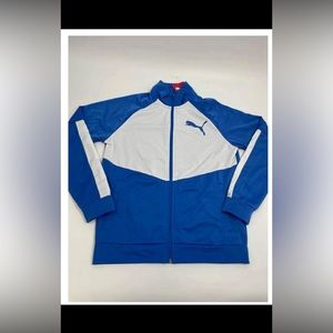 PUMA Men's Puma Nebulas Blue/White Contrast Jacket 2.0 Size Medium